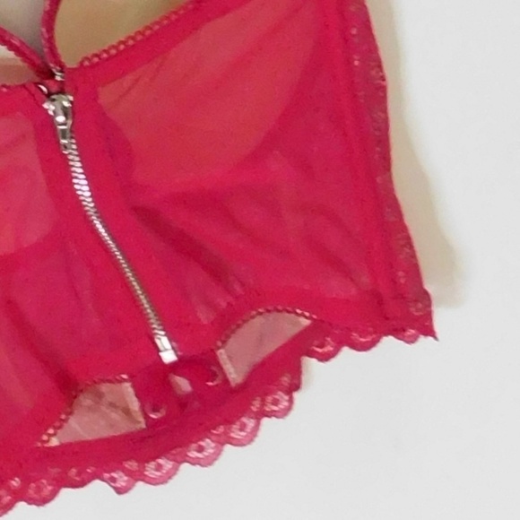 NWT!! VICTORIA’S SECRET Padded Demi-Buste Cousinne Longline Lace Bra 32D - Picture 11 of 16